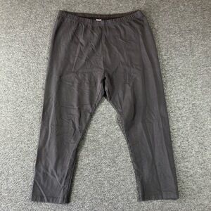 J.jill Pima Capri Leggings Womens L Dark Grey Elastic Waist Comfort Stretch